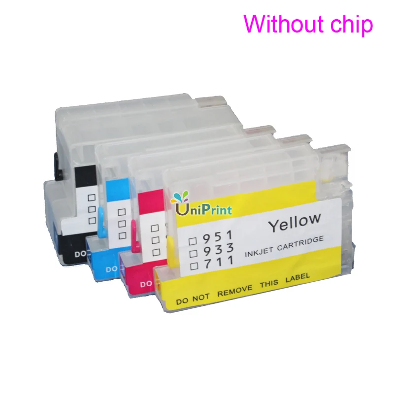 До 3 комплекта многоразовый набор совместимый для hp 932 933 950 951 711 СНПЧ картридж XL OfficeJet Pro 6100 6600 6700 7110 7610 без чипа