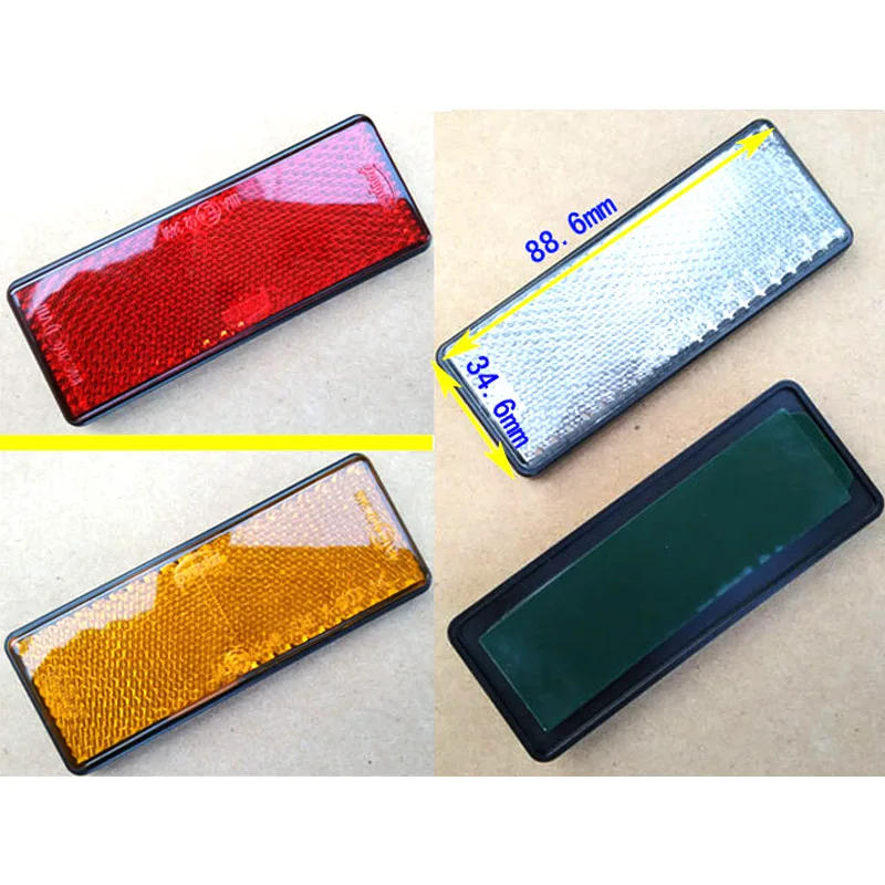Newest 12v Led Reflector White Red Yellow Rear Tail Brake Stop Marker