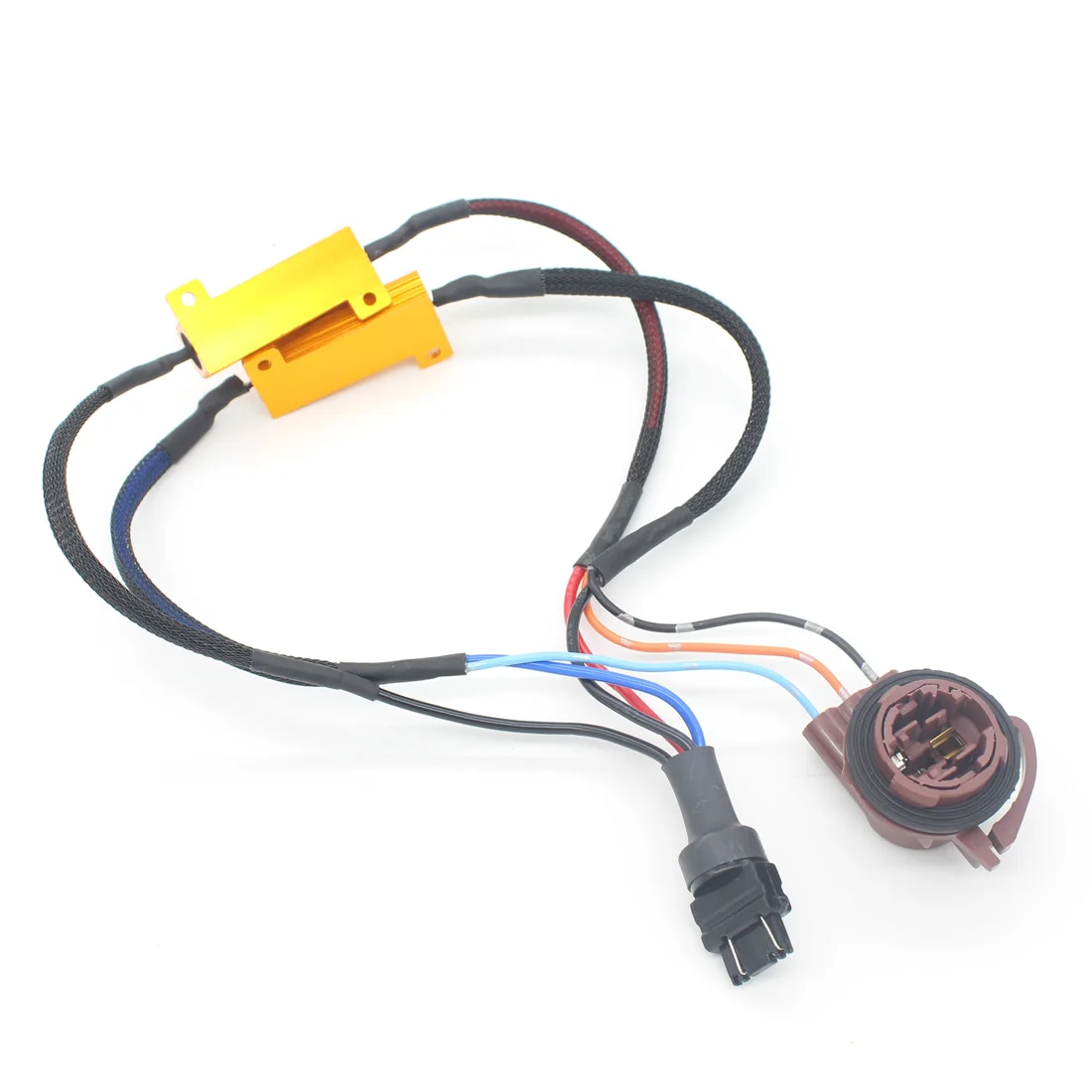 

Car LED T25 3157 Brake Lights Singal Load Resistor LED Bulb Fast Hyper Flash Turn Signal Wiring Canceller Decoder w124 w204
