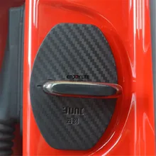 4 шт. замок двери автомобиля Нападающий Обложка углеродного волокна ищите Audi A4 B9 2016 2017 седан
