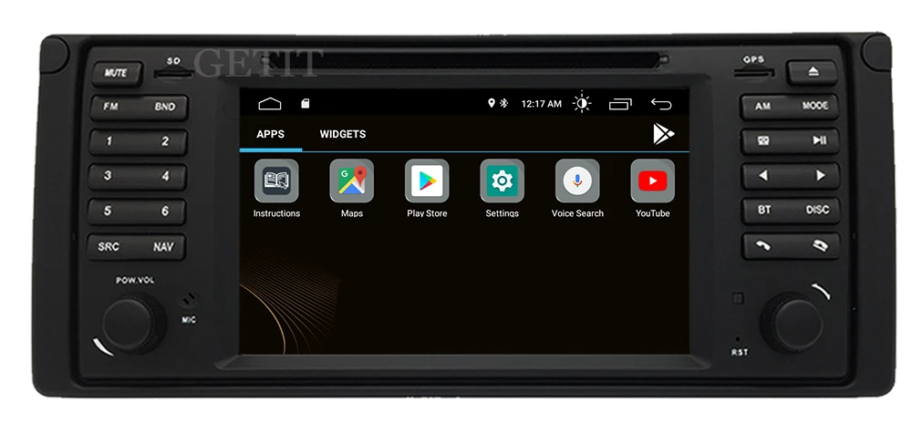 UI 1 din Android 10 автомобильный dvd-плеер для bmw E39 с gps Bluetooth Радио рулевое колесо управление камера карта