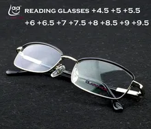 CLARA Full-rim haute qualité HD Super léger mode hommes femmes lunettes de lecture + 4.5 + 5 + 5.5 + 6 + 6.5 + 7 + 7.5 + 8 + 8.5 + 9 + 9.5 à + 12