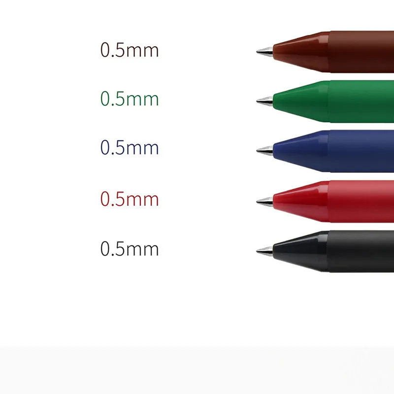 5pcs/Pack Youpin KACO 0.5mm Sign Pen Signing Pen Smooth Ink Writing 5 Colors for Student School/Office worker