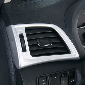 

ABS Matte for Nissan Sentra 2016 2017 2018 Car left and right air outlet Cover trim sticker Car styling Accessories 2pcs