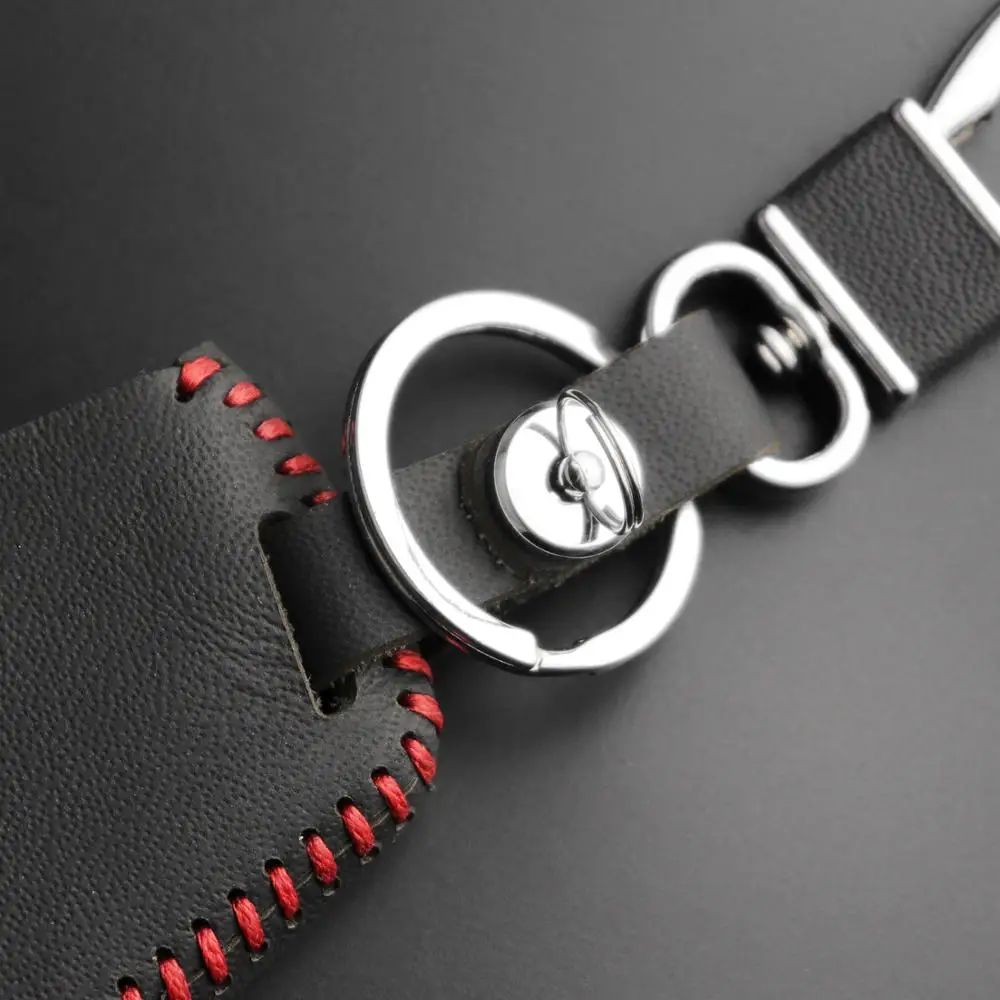 Leather Key Case for Volkswagen VW Golf 7 GTI R MK7 Passat Tiguan Bora Polo Seat Leon Ibiza Skoda Octavia A7 Keychain Cover