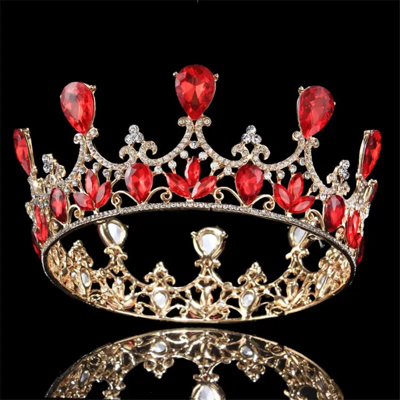 

Large Tiara Crown Women Wedding hair jewelry Rhinestone Royal Crowns and Tiaras Headband Female Headdress hair accessories