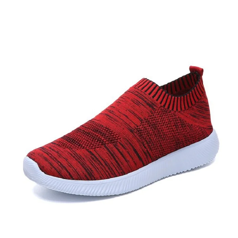 

LEMAI Brand Women Sneaker Stretch Knitting Shoes Spring Flats Mesh Breathable Casual Sock Shoes Female Drop Shopping Plus Size