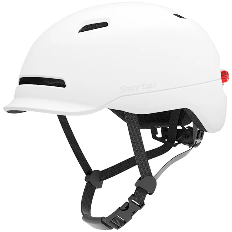 White Smart4u SH50 велосипедный шлем водонепроницаемый смарт флэш велосипедный шлем матовый цвет подсветка горный скутер протектор - Цвет: White