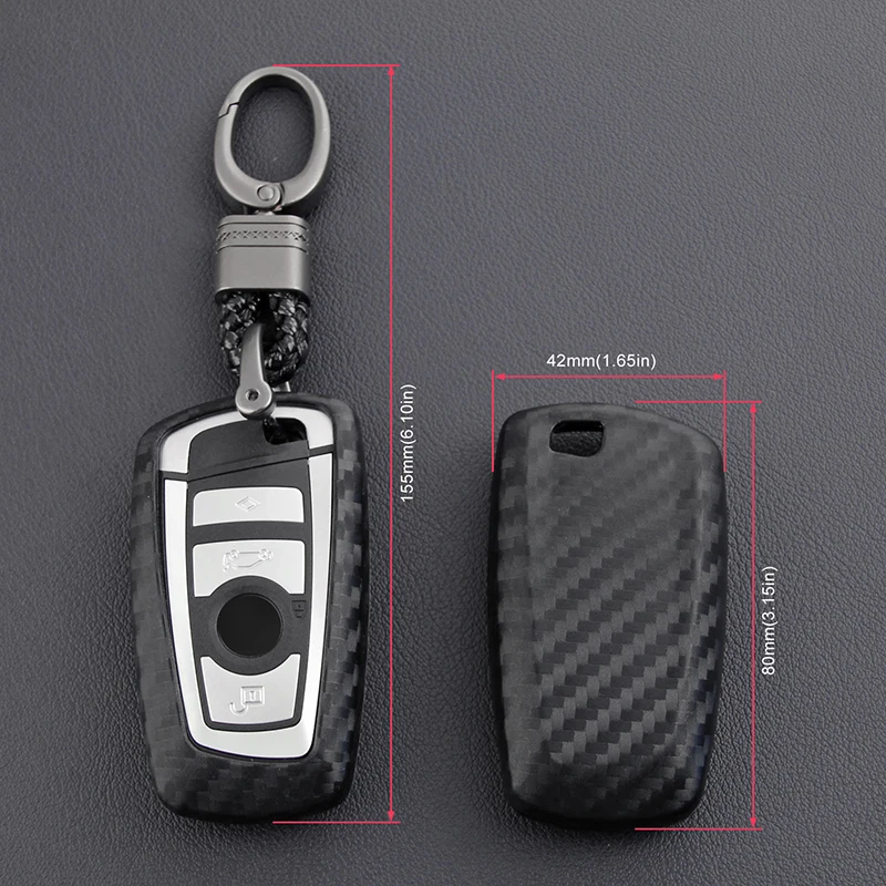

For BMW Car Key Case Holder Silicone Link Accessories Protector Cover Remote