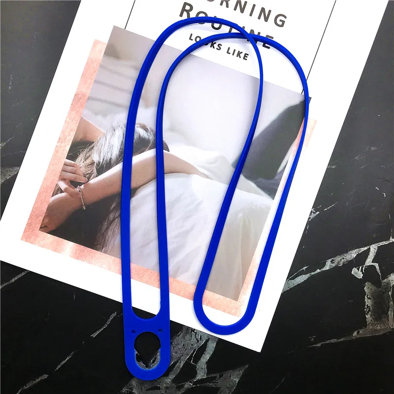

Universal Lanyard For Keys Cell Phone Sports Strap Silicone Mobile Phone Lanyard Mobile Phone Neck Hanging Rope Sling Chain