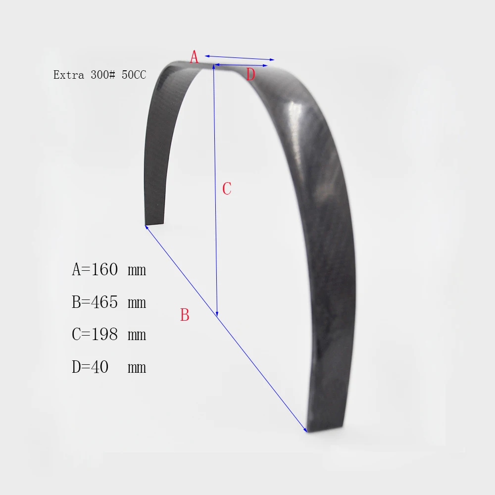 

1 Piece Carbon Fiber Landing Gear For EXTRA 300 50CC Fixed Wing Gasoline Engine RC Airplane