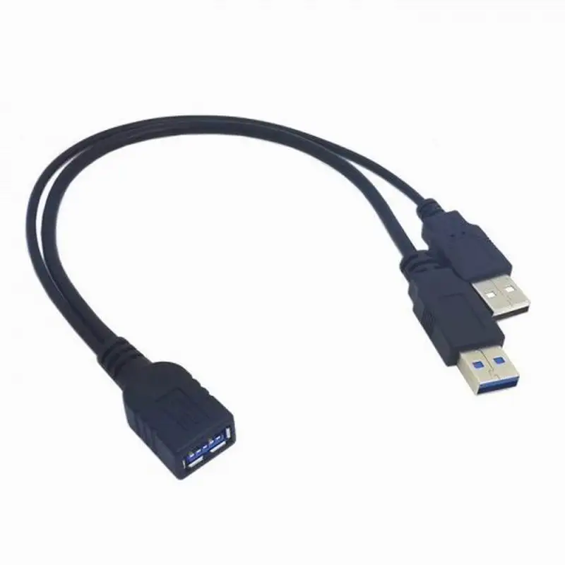 Compre USB 3.0 Fêmea para Dupla USB Macho Y Extensão