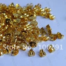 2000 шт Позолоченные Ювелирные серьги обратно фиксатор для серег