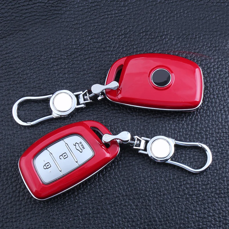 Краска ручной работы автомобиль телефон кольцо цепь ABS + сплав для 3 кнопки smart remote