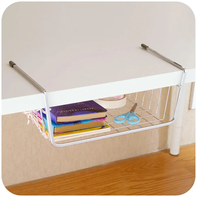 Home Home Hanging Basket Rack Thickened Alloy Interlayer Closet Storage Rack Shelf