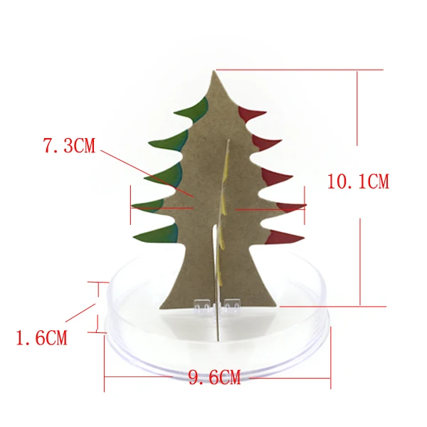 100 мм H Красочные Магические кристаллы бумаги Рождественская елка Набор искусственных мистических деревьев детские развивающие наука детские игрушки