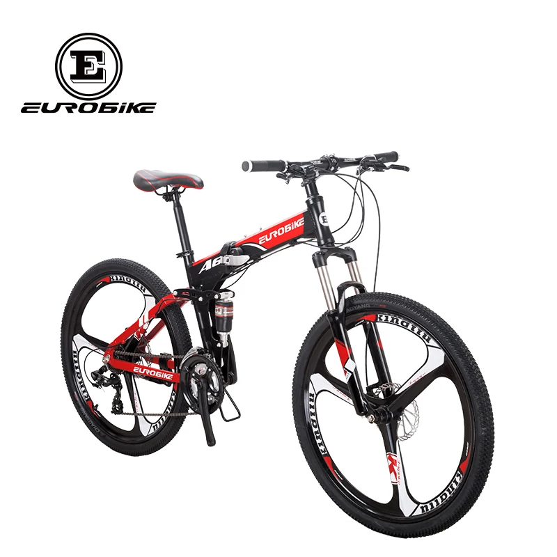 EUROBIKE складной велосипед 26 дюймов алюминиевая рама 21 скоростные шестерни двойная