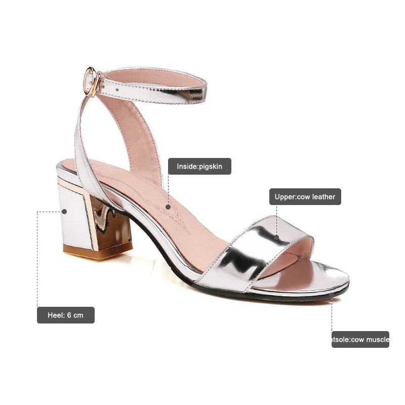 Schuhe Isnom 2018 Kuh Frauen Spitze Große Büro Gold Strap silber 45 Weibliche High Sandalen Cross Größe Heels Leder Mode Sommer Offene wBx40qBrO