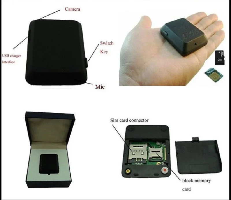 Smart Trackers X009 Mini GSM Tracker Camera Monitor Video Tracker Real Time Tracking and Listening Tracker with SOS Button