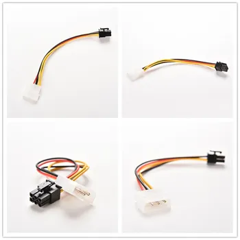 

1Pcs 17cm 4 Pin Molex IDE To 6 Pin PCI-E Graphic Card Power Supply Cable Adapter PC Video Card Connector Cable Converter Cord