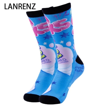 

2020 Creative cartoon printing Men and women fashion Funny socks 3d printed socks 200 knitting oil painting compression socks
