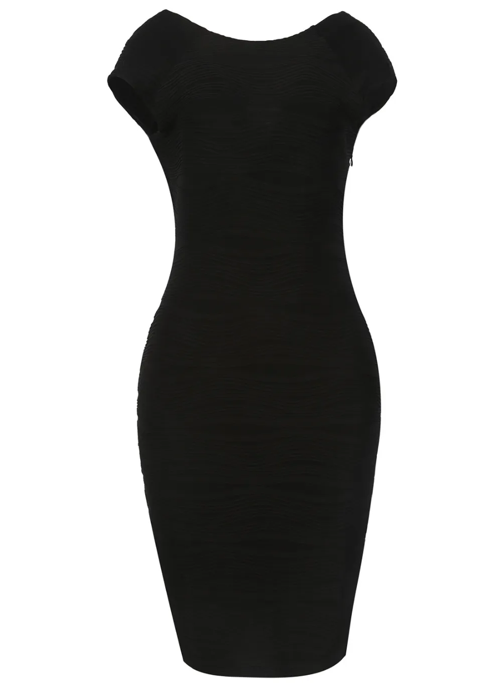 Elegant Vintage Retro Deep V Back Sleeveless Bodycon Pencil Dress