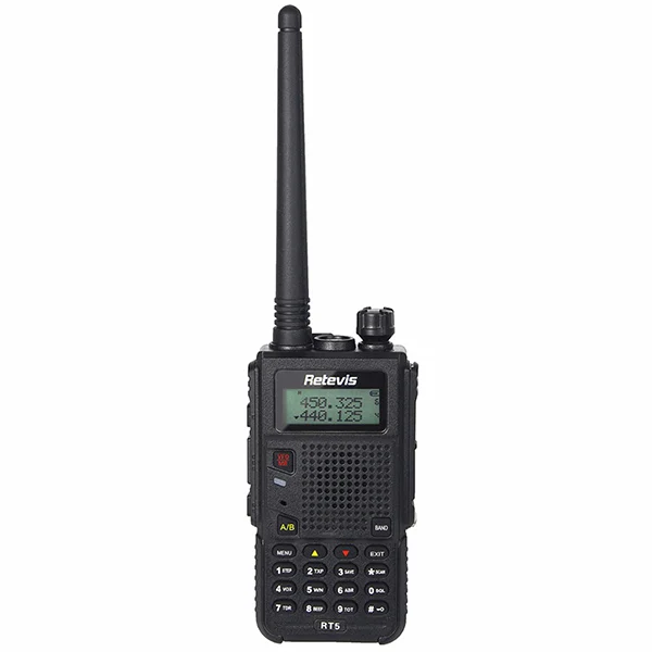 2 шт 7 Вт рация Retevis RT5 двухдиапазонный VHF+ UHF 136-174+ 400-520MHz Ham радио Hf трансивер Scan VOX A9108 - Цвет: Черный