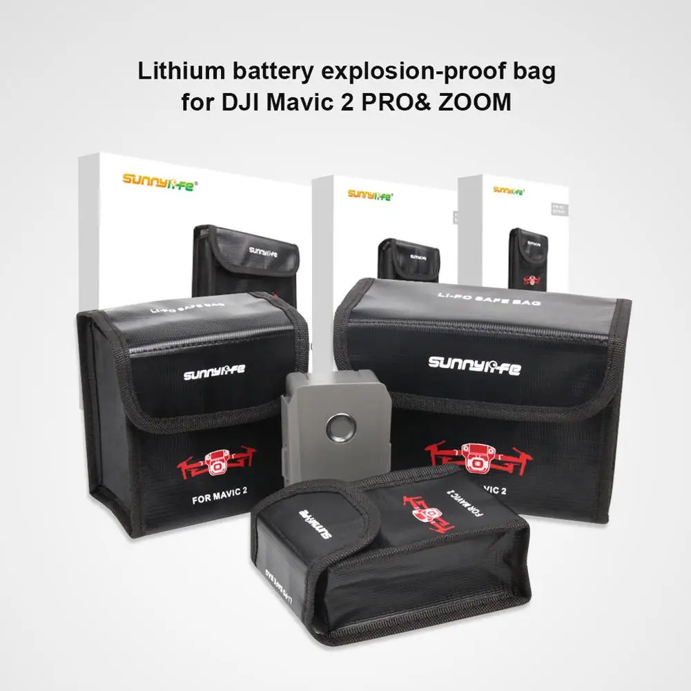 

LeadingStar LiPo Safe Bag for 1-3pcs Battery Mini Storage Bag Heat Resistance Explosion Proof Protection