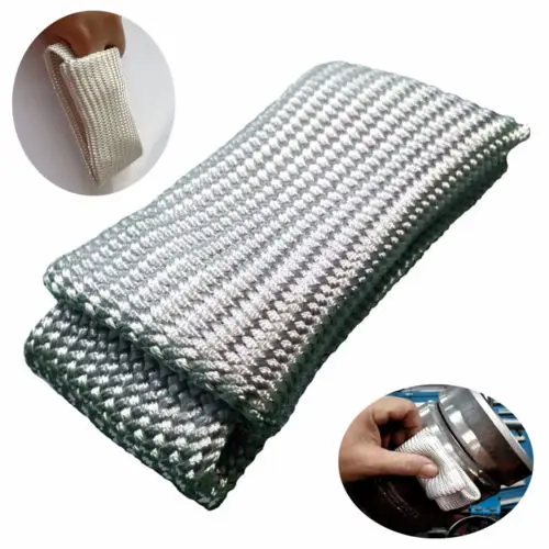 

Glass Fiber Finger Welding Beige Gloves Heat Shield Guard Heat Protection Durable Gear For Weld Monger