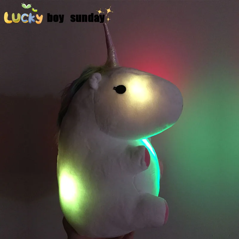 preço LEVOU crescer iluminação do Unicórnio do arco Brinquedo de Pelúcia unicórnio Dos Desenhos Animados indoor chinelos de pelúcia Sapatos de Inverno Indoor Chinelos Quentes para adolescentes