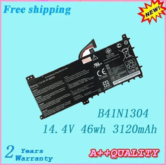 

Hot sale B41N1304 Laptop Battery For ASUS K451L V451L V451LA S451LA battery free shipping