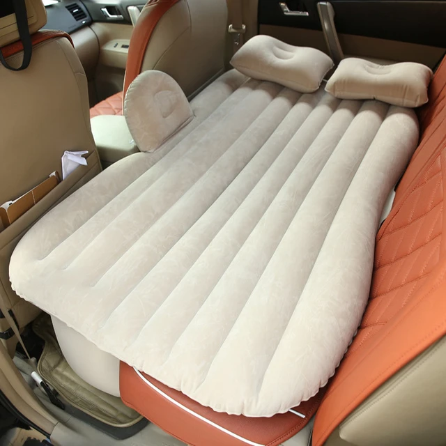 Colchón inflable Universal para coche, cama para asiento trasero, cama de  viaje para acampar, colchoneta para dormir al aire libre, cojín, sofá,  almohada, 135cm - AliExpress