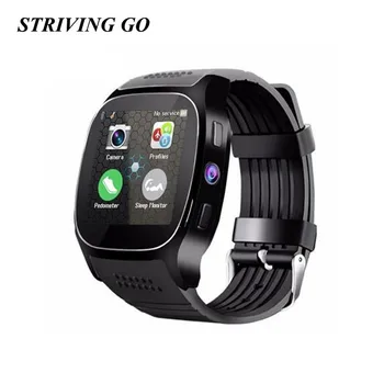 

Bluetooth T8 Touch Screen Smart Watch With Camera Bluetooth WristWatch For Android IOS Phone Smartwatch PK X3 U8 A1 DZ09 Q18 X6