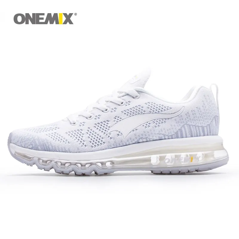 ONEMIX спортивная обувь для мужчин с воздушной подушкой, улучшенная мягкая дезодорирующая стелька для занятий спортом на открытом воздухе 1118B - Цвет: silver