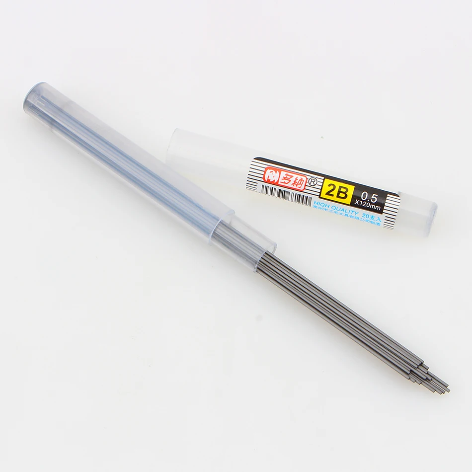 4 шт./лот, карандаш, материал Escolar Infantil, свинец, запасная трубка, стиль, высокое качество, 0,5 мм/0,7, автоматический карандаш для механики
