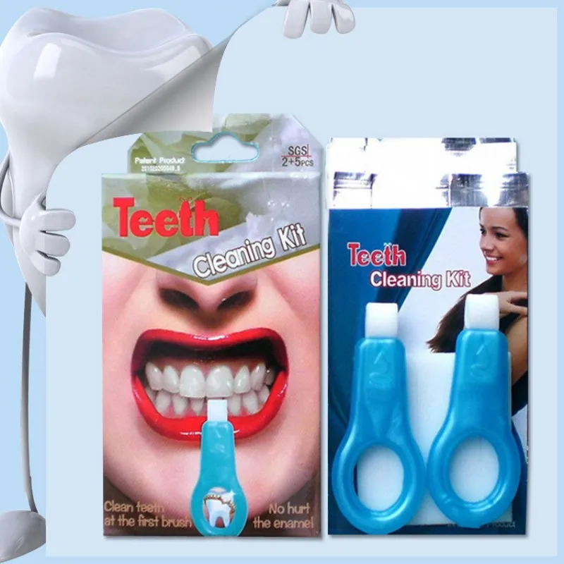 Teeth Whitening Kits Cleaning Brush Tooth Stains Remover Cleaning
