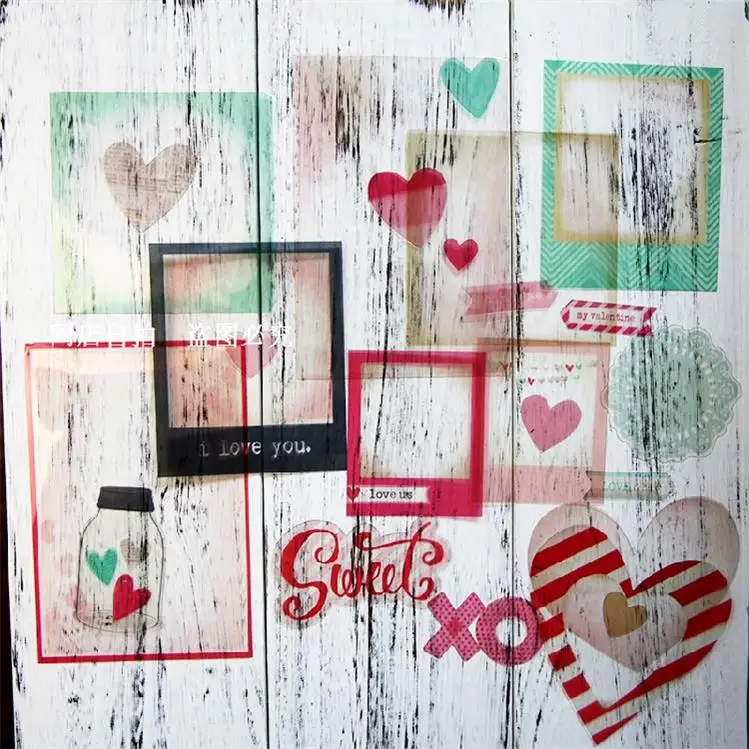 

Sweet PVC Cards for Scrapbooking DIY Projects/Photo Album/Card Making Crafts