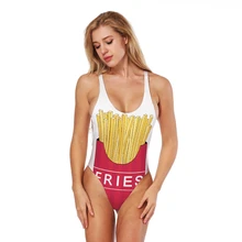 Сексуальные стринги Купальник Одна деталь Плавание костюм Push Up Для женщин Плавание одежда спинки Забавный боди с высоким вырезом ванный комплект пляжная одежда