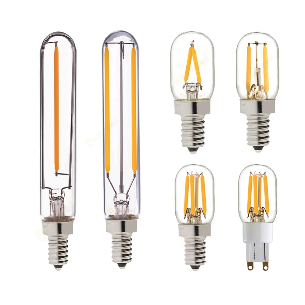 T20 Refrigerator LED Filament Bulb,1W 2W,G9 E12 E14 Standard Base,Super
