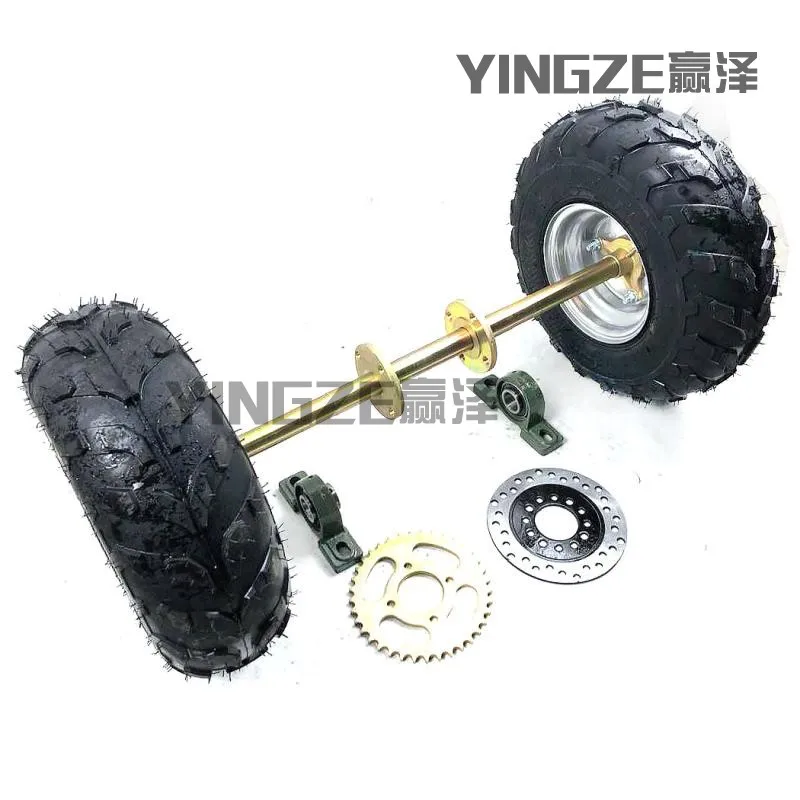 

GO KART KARTING ATV UTV Buggy 65CM Rear Axle Sprocket Brake Disc Rotor With 6 Inch Wheel Tires