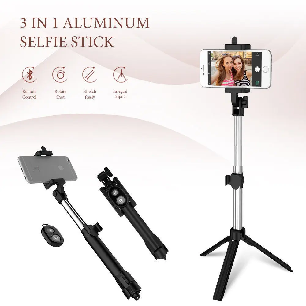

SHOOT Bluetooth Selfie Stick For iPhone IOS Samsung Xiaomi Huawei Android Mobile Phones Handheld Tripod Monopod Selfie Stick