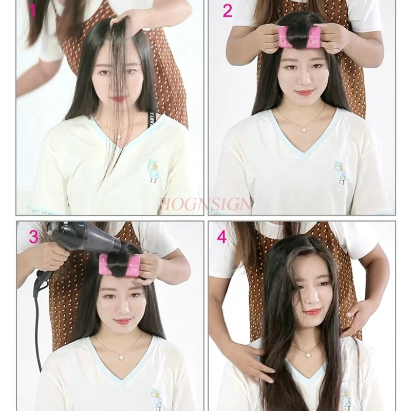 Long Section Bangs Hair Rollers Air Bangs Curls Artifact Lazy People Do Not Hurt Self-adhesive Hollow Volume Sale