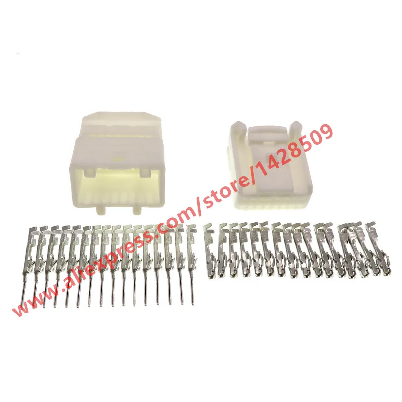 

5 Sets 16 Pin Female Male Automotive Connector 2.2mm Wire Electrical Plug 1473410-1 1318386-1 1473796-1
