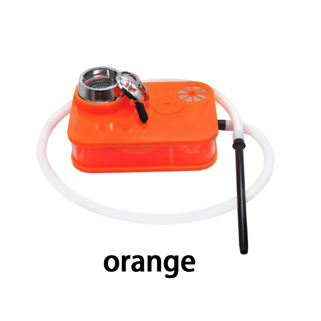 Современный акриловый кальян черный наргиле курительная трубка с светодиодный светильник с фабрики Прямая поставка - Цвет: orange