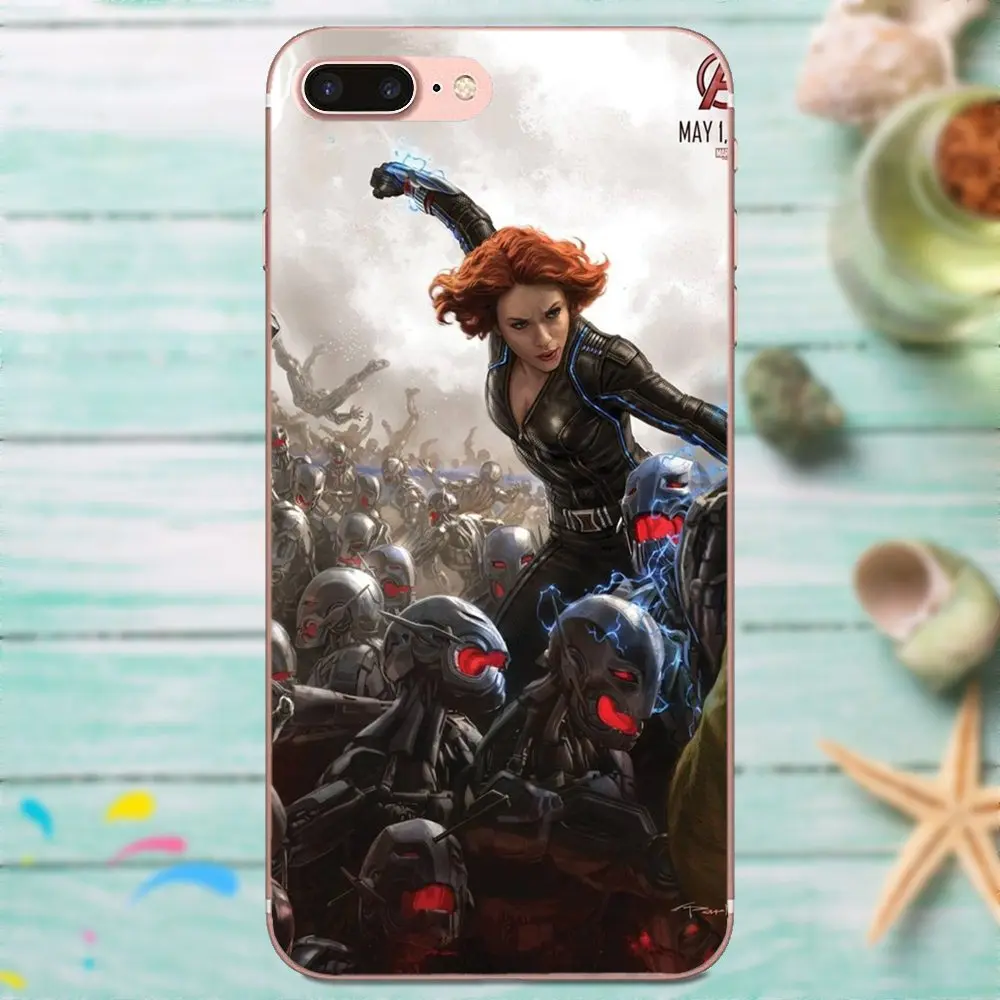 Marvel Avengers Age Of Ultron черный мягкий хит продаж для Xiaomi Note 3 4 Mi3 Mi4 Mi4C Mi4i Mi5 Mi 5S 5X6 6X8 SE A1 Max Mix