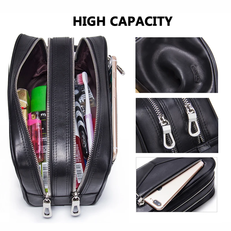 عارضة حقيبة مستحضرات التجميل النساء السفر حقيبة مستحضرات تجميل حقيقية حقيبة جلدية لأدوات الزينة عالية الجودة سستة رجل السفر غسل حقيبة سعة ك... عارضة حقيبة مستحضرات التجميل النساء السفر حقيبة مستحضرات تجميل حقيقية حقيبة جلدية لأدوات الزينة عالية الجودة سستة رجل السفر غسل حقيبة سعة ك...