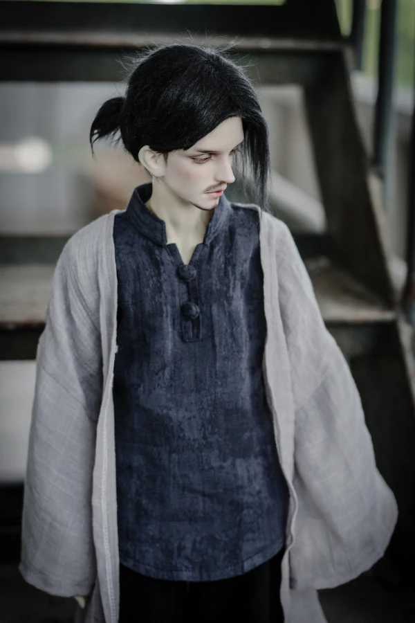 BJD Кукла Одежда Элегантный тонкий конопли длинный кардиган 4 цвета в 1/4 1/3 SD MSD SSDF Мода дядя Пальто аксессуары