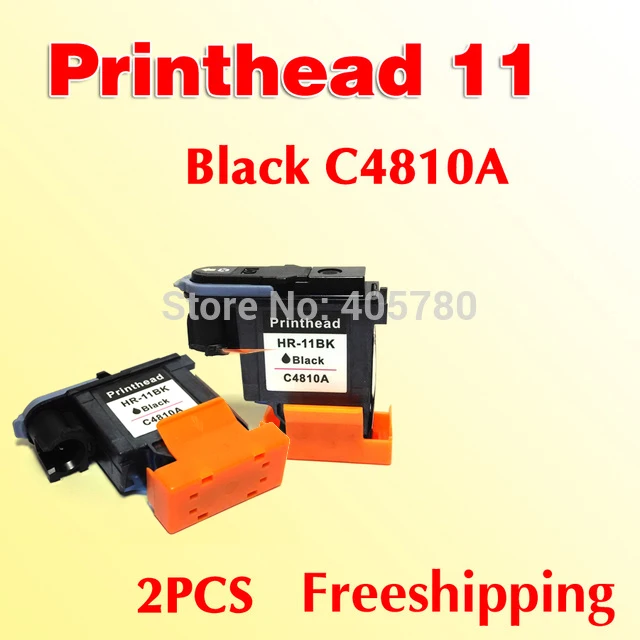 

2x black Printhead 4810A  for HP 11 printer head for hp11 Design jet100/110/70 BusinessInkjet2300 2300dtn 2300n printer