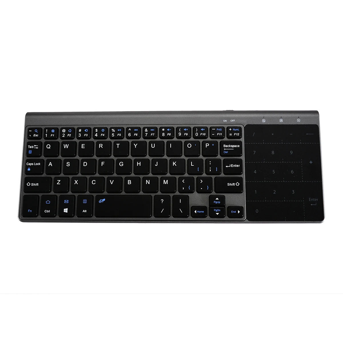 1pc Professional Black Keyboards High Quality Wireless Touch Keyboard With Touchpad For Computer PC Connected Smart TV