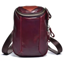 Для мужчин из натуральной кожи ремень крюк Фанни Талия сумка Crossbody Ретро мобильный чехол для телефона сумка кожаная Для мужчин Pack